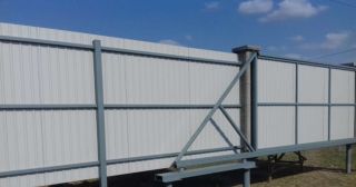 Купить откатные ворота на сваях Кимовск, цена от 2742 руб.